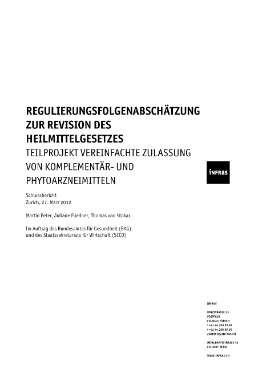 Analyse d'impact (mars 2012, en allemand)